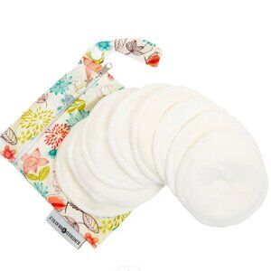 Never Used Kindred Bravely Washable Organic Bamboo Nursing Pads 8-ct with bag